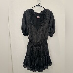 Black Leopard Print Dress